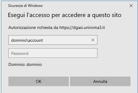 schermata login